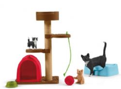 SCHLEICH - AIRE DE JEU POUR CHATS ADORABLES #42501